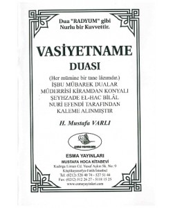 Vasiyetname Duası M.Varlı